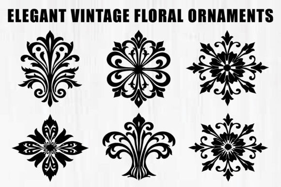 Download Laser Cut Floral Ornament Set - Floral Collection