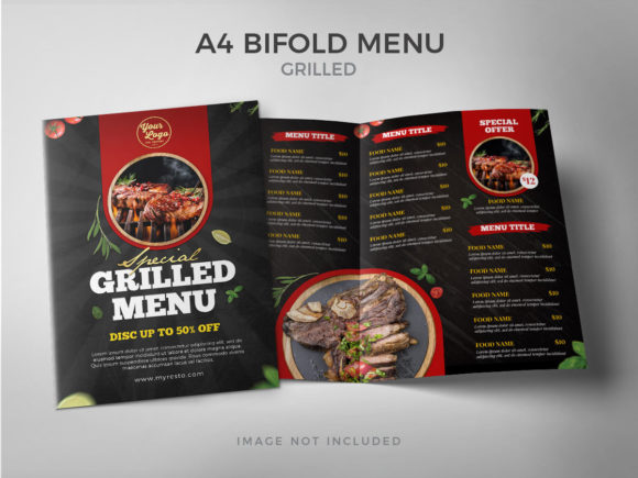 Download A4 Bifold Special Grilled Food Menu - Menu Collection