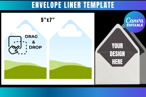 Download Envelope Liner Canva Template - Line Collection
