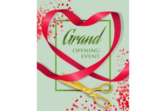 Download Grand Opening Event Lettering with Ribbo - Letter Collection