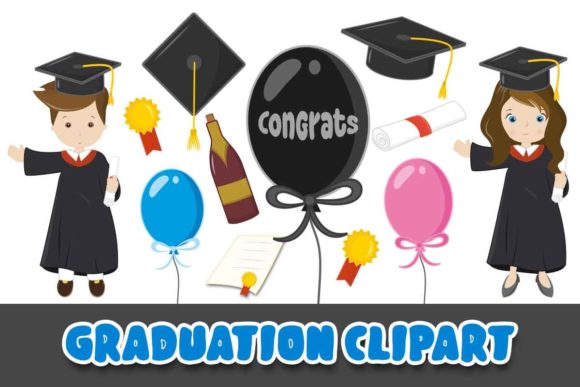 Download Graduation Ceremony Clipart Students - Premium Bundle